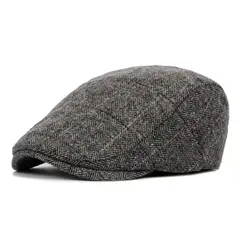 KAST PE - Boina gorro hombre modelo Rayl broche atras - Gris jaspeado