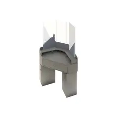 BARAKA HOME - Tocador Esquinero Rose con Espejo - Gris Grafito