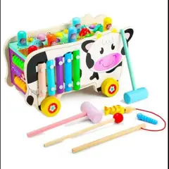 GENERICO - Vaca Musical Didáctica Juguete Multifunción y Aprendizaje