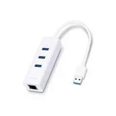 TP LINK - Adaptador USB con Hub de 3 Puertos USB 3.0 y Puerto Ethernet Gigabit