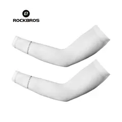ROCKBROS - Manga Deportiva BLANCO Verano Con Protección UV