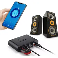 ESSAGER - Receptor Bluetooth 5.0 NFC Audífonos Parlante Equipos Sonido Autos