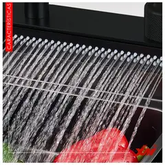 GENERICO - Mezcladora de cocina Negro MC304-0901 Acero Inoxidable