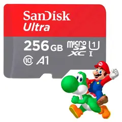 SANDISK - Memoria Ultra 256GB Nintendo Switch UHS-I 150MBs Gri