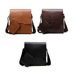 INSPIRA MARKET - Morral Bolso Bandolera con Billetera de Cuero PU