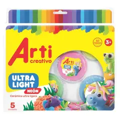 GENERICO - Caja x 5 - Cerámica Ultra Ligera Arti Creativo Color Neon