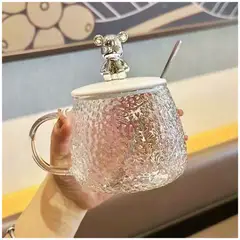 INSPIRA - Taza de vidrio con diseño oso