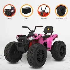 BEAUTIFUL - Cuatrimoto a Batería para Niños «HOLLICY» Pink