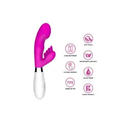 OEM - 2EN1 Consolador Dildo de 10Vibraciones Y Estimulador Punto G