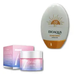 BIOAQUA - PACK CREMA HIDRATANTE V7 Y BLOQUEADOR SOLAR 50