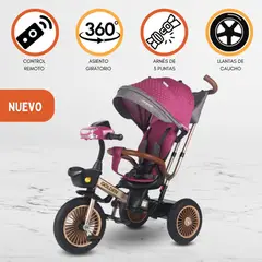 VOYAGE - Triciclo Guiador Para Niños «GOLDEN II» Purple