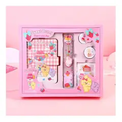 GENERICO - Diario con Set de Manualidades para Niños Color Rosado