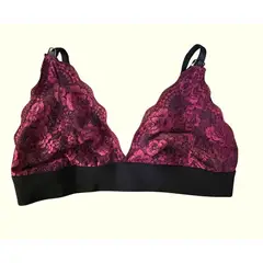 GENERICO - Sostén Maternal Halter Broche Lactancia Pretina Ancha Guinda