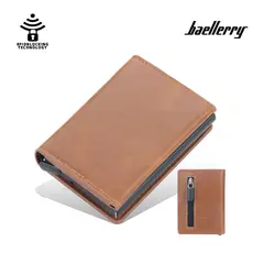 BAELLERRY - BILLETERA HOMBRE CUERO TARJETERO MONEDERO RFID - M006