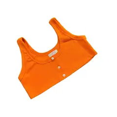 AMA OUTFITTERS - TOP CORTO BASIC RIBBED