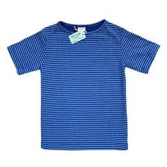 RED CARROT - Polo unisex niño manga corta azul y celeste rayado