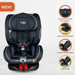 BABY KITS - Silla de Auto para Bebé «BARLETTA» Black