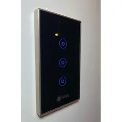 CONFORT - Interruptor Smart Touch Wifi 3 Canales De Marco Metal Inoxidable