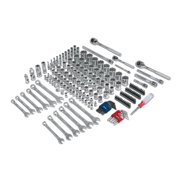 Juego 199 herramientas 1/4", 3/8" y 1/2" std y mm p/mecánico COD 12894