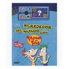 GENERICO - Libro Infantil Alrededor del Mundo con Phineas y Ferb