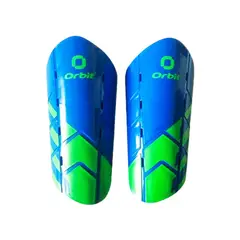 ORBIT - CANILLERAS PARA FÚTBOL JUNIOR TALLA S CELESTE VERDE