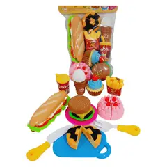 GENERICO - JUGUETE DE ALIMENTOS SET DE CHATARRA PARA NIÑOS DIDACTICO