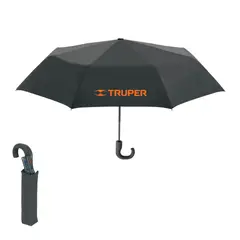 Truper - Paraguas compacto retráctil sombrilla de 100 cm,
