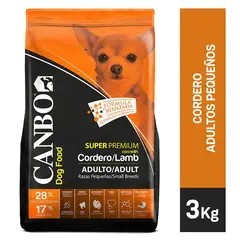CANBO - PERROS ADULTOS 3 KG - RAZA PEQUEÑA - CORDERO (NARANJA)