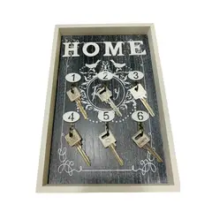 GENERICO - Cuadro Colgador de Llaves Vintage Negro