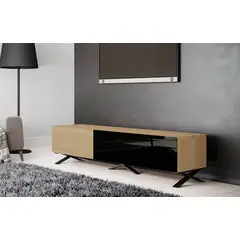 TU MESITA - Mesa de Tv Contemporánea Hepburn Marrón 203 cm