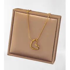 GENERICO - COLLAR CORAZÒN DORADO