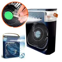 GENERICO - Ventilador Portátil De Escritorio Aire Acondicionado Blanco 3 En 1