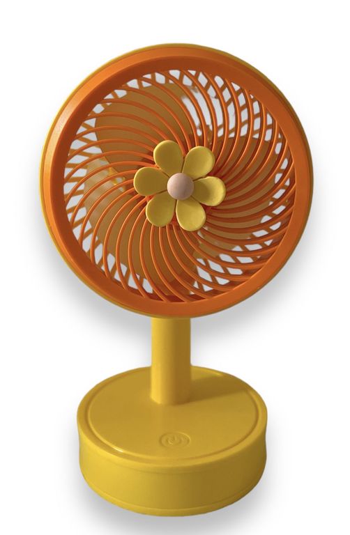 MINI VENTILADOR DE MESA CON USB - NARANJA