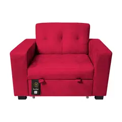 BARAKA HOME - Sofa Cama Madison 1 Plz - Rojo