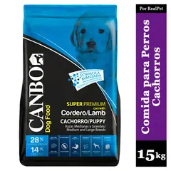 CANBO - Comida Perro Cachorro Mediano y Grande Cordero 15 kg