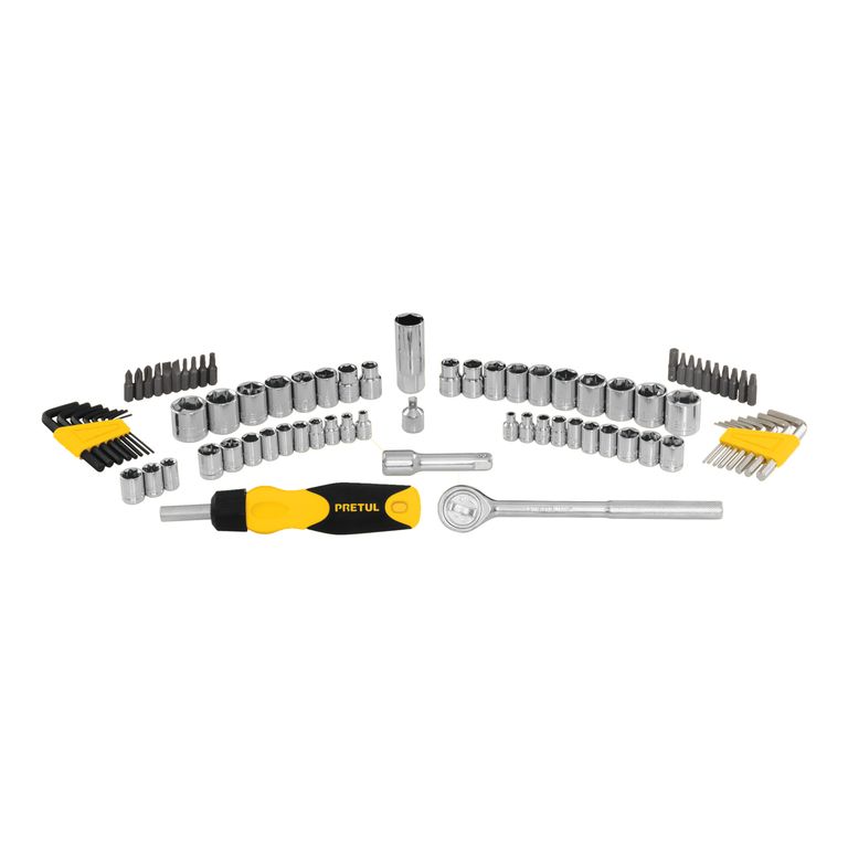 Juego de 83 herramientas 1/4" y 3/8" para mecánico COD 22984