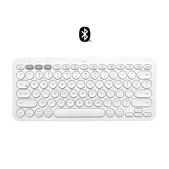 LOGITECH - Teclado K380 Blanco Español - Conecta hasta 3 Dispositivos