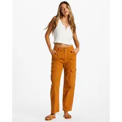 BILLABONG - Pantalón Mujer Wall To Wall Naranja