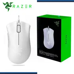 RAZER - MOUSE DEATHADDER ESSENTIAL 6400 DPI SWITCH MECHANICAL WHITE