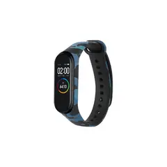 GENERICO - Correa De Silicona Camuflada Para Mi Band 6 -Azul