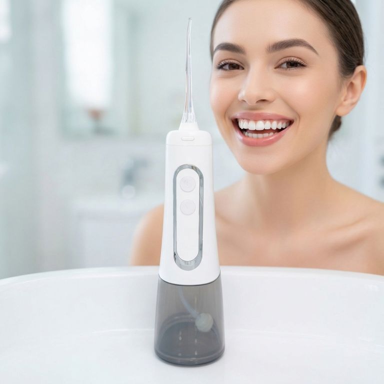 Irrigador Bucal portátil + 4 modos + 4 Boquillas