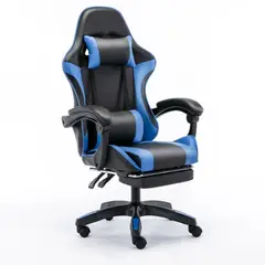 GENERICO - Silla Gamer Pro Negro con Azul