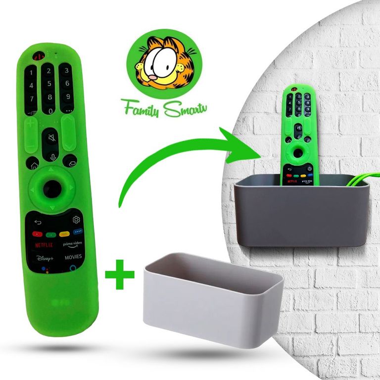 Funda Control LG Magic 2022 Protector Anticaída/ Verde + Soporte