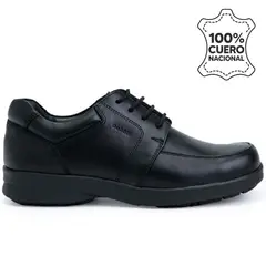 VIALE - Zapato Escolar Casual PEPE-008 K Negro Rabbit Cuero