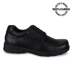 RABBIT - Zapato Escolar Casual PEPE-008 T Negro Cuero