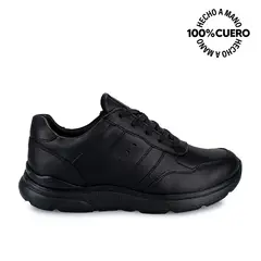 VIALE - Zapatilla Escolar Casual JOSE-017 Negro Homme Cuero
