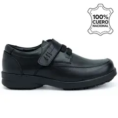 VIALE - Zapato Escolar Casual PEPE-010 K Negro Rabbit Cuero