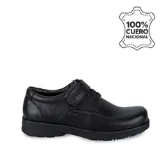 RABBIT - Zapato Escolar Casual PEPE-010 T Negro Cuero