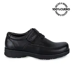 RABBIT - Zapato Escolar Casual PEPE-010 T Negro Cuero