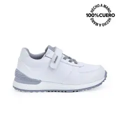 RABBIT - Zapatilla Escolar ANDREI-025 K Blanco Cuero